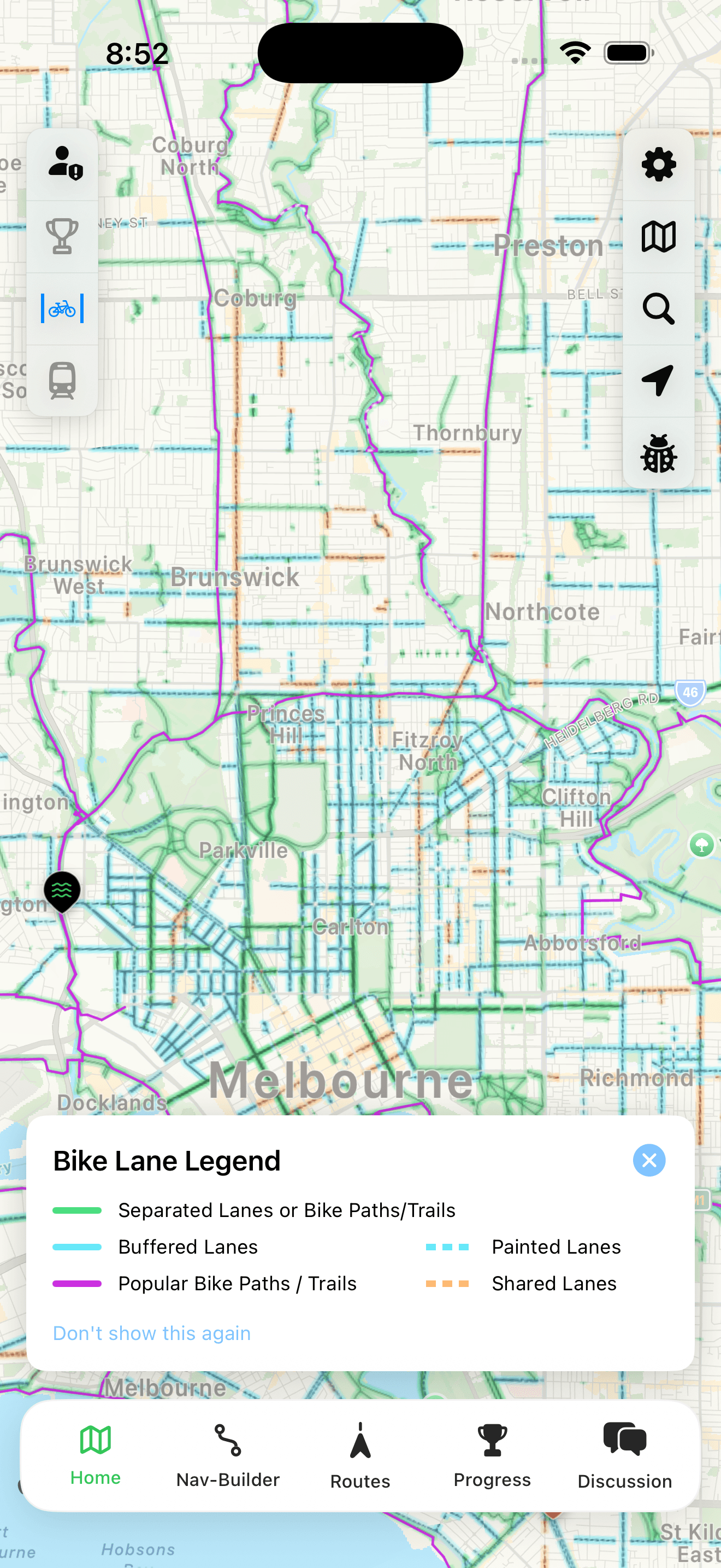 AusBUG app on a phone